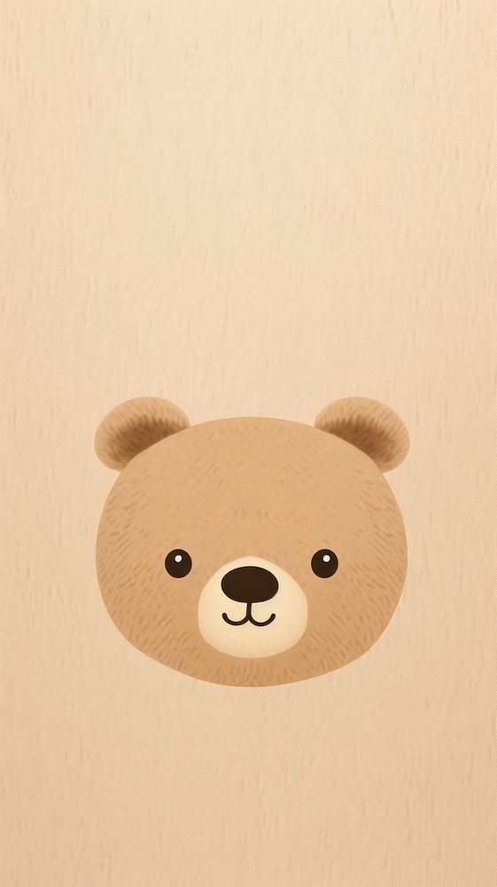 Wallpaper pattern brown bear anthropomorphic. AI generated Image by rawpixel.