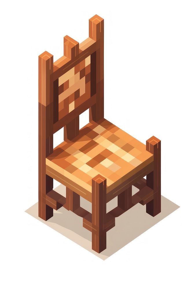 Wooden chair furniture white background architecture. AI generated Image by rawpixel.