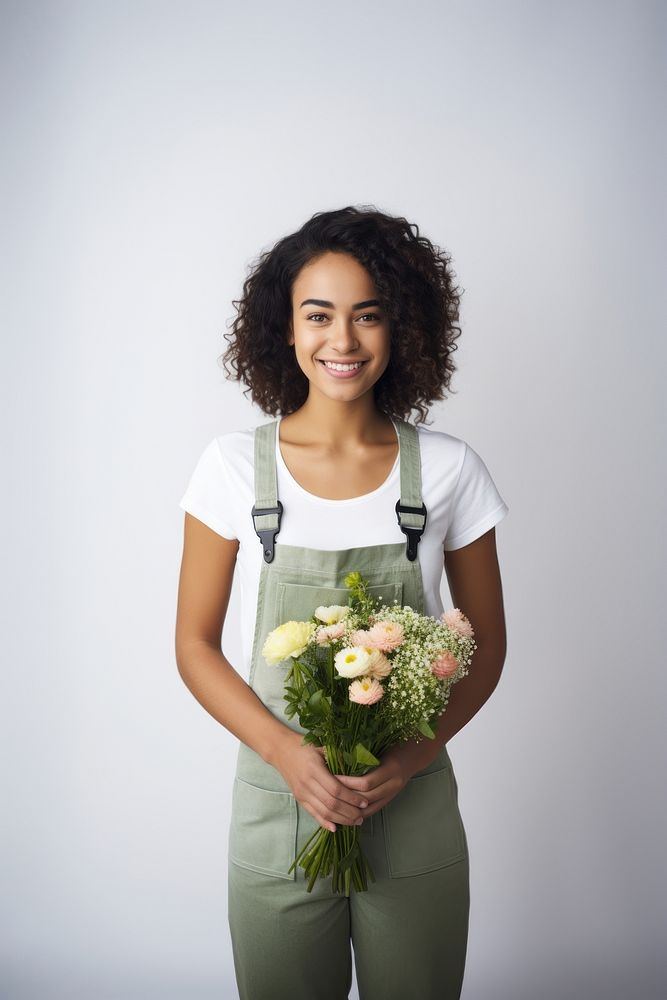 Florist smiling flower adult. AI generated Image by rawpixel.