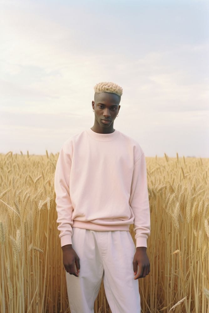 Streetwear fashion portrait standing nature. AI generated Image by rawpixel.