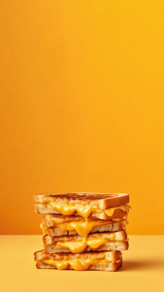 grill four cheese sandwich with melt cheese. AI generated Image by rawpixel.