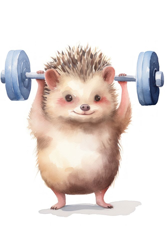 Cute hedgehog character mammal rodent rat. 