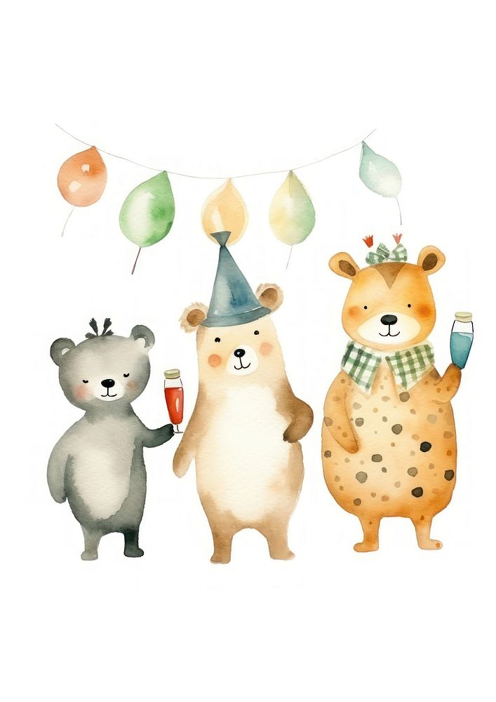 Mammal animal party cute. AI generated Image by rawpixel.