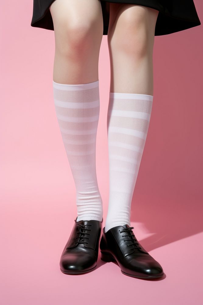 Socks footwear white shoe. AI generated Image by rawpixel.