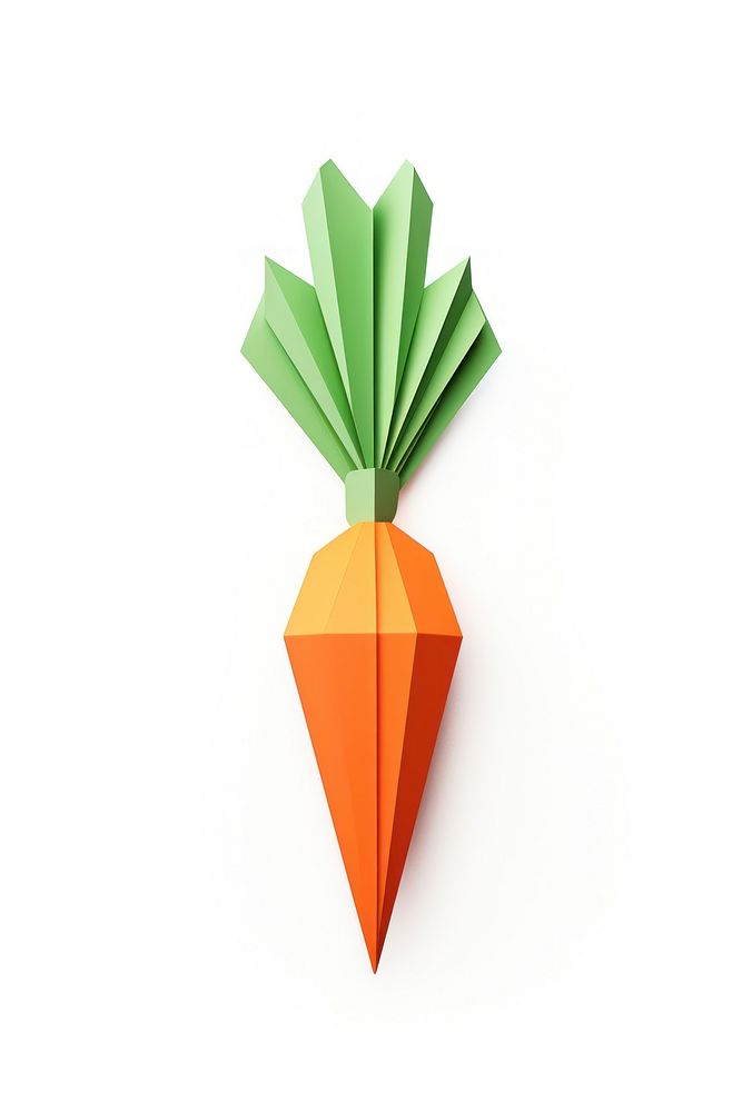 Carrots paper origami art. AI generated Image by rawpixel.
