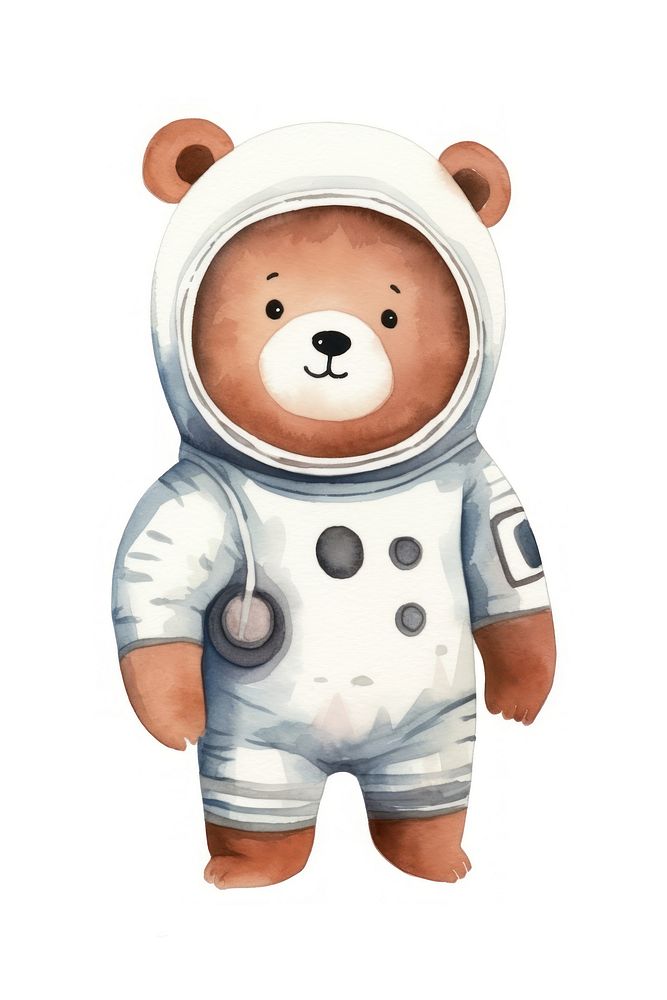 Astronaut cartoon space cute. AI generated Image by rawpixel.