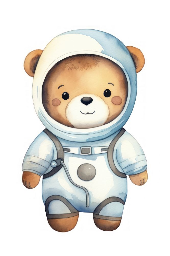 Astronaut cartoon space cute. AI generated Image by rawpixel.