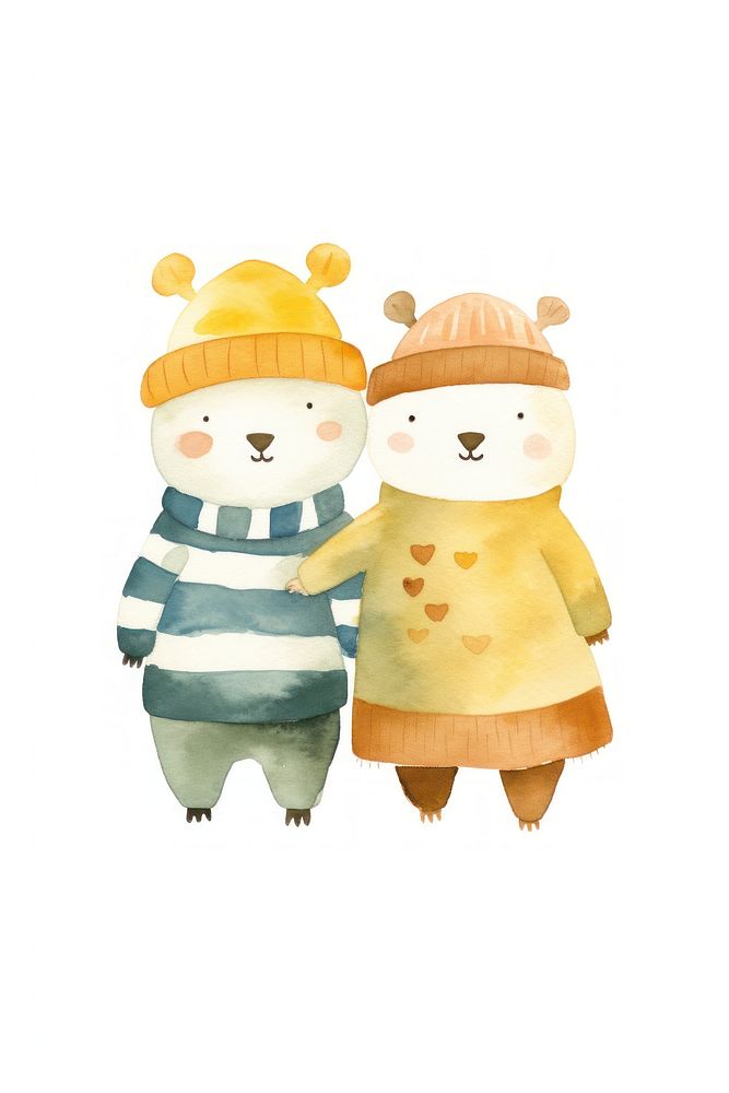 Bearhugging cartoon cute toy. AI generated Image by rawpixel.