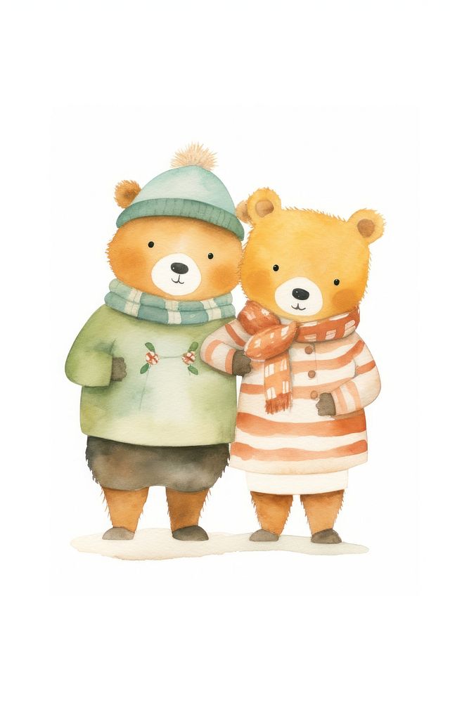 Bearhugging cartoon cute toy. 