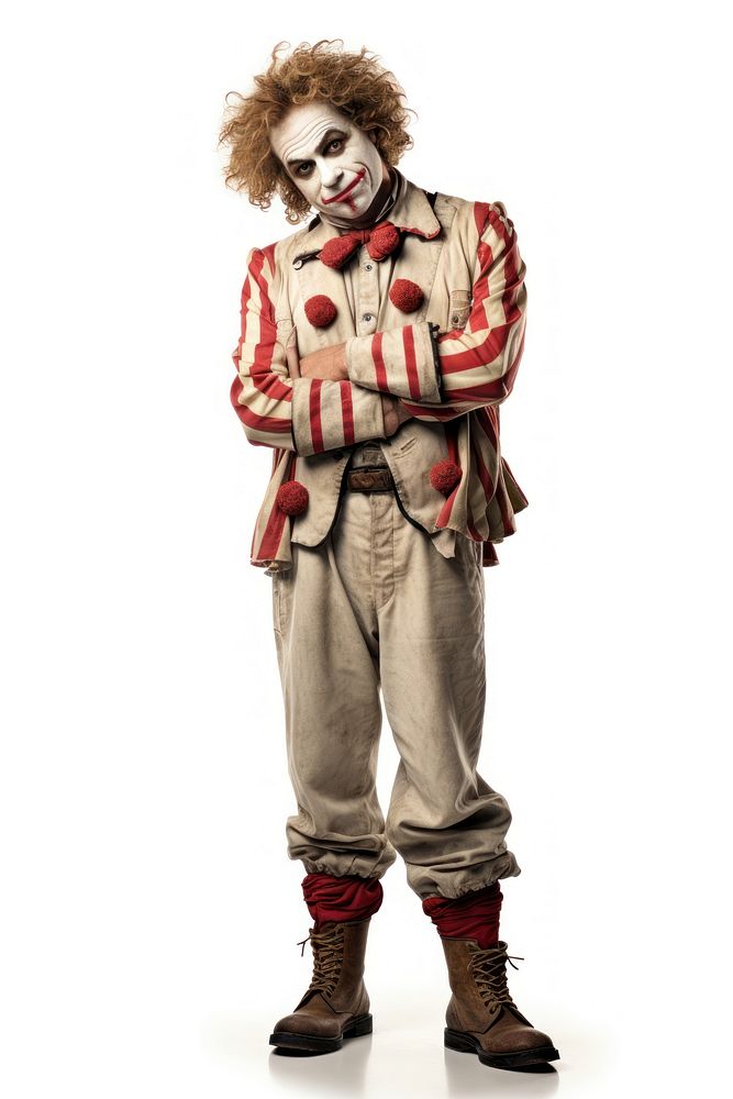 Clowns clown costume white background. AI generated Image by rawpixel.