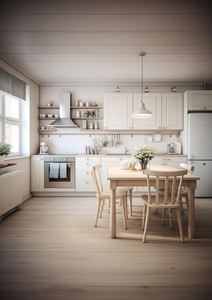 Cozy kitchen, interior design. AI generated Image by rawpixel.