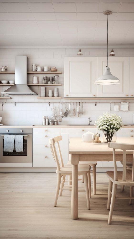 Cozy kitchen, interior design. AI generated Image by rawpixel.