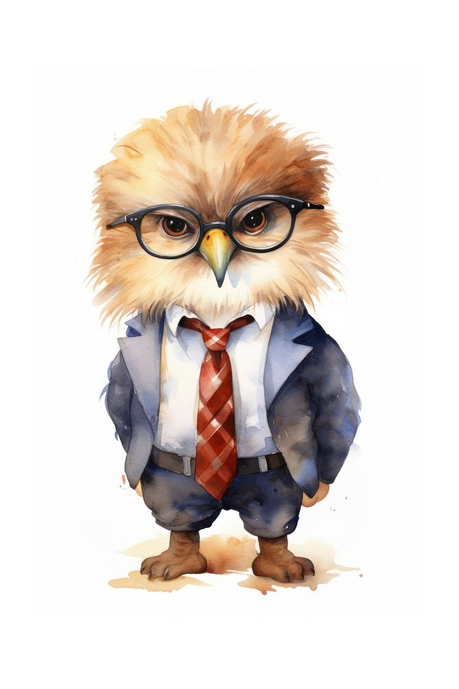 Eagle animal portrait glasses. AI generated Image by rawpixel.