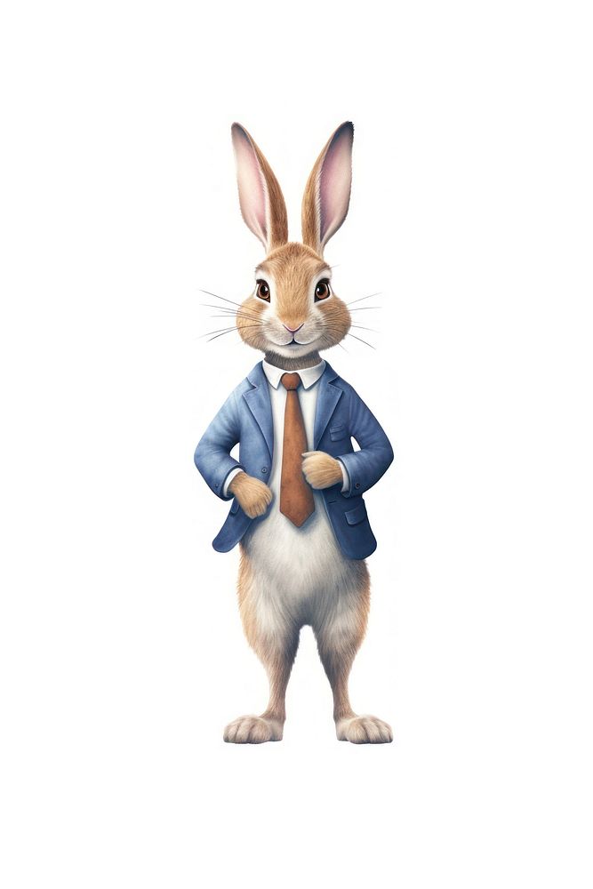 Rabbit businessperson animal rodent mammal. AI generated Image by rawpixel.