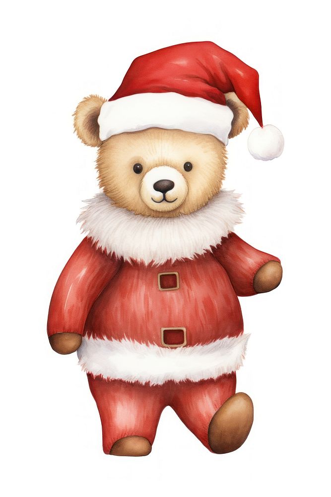 Christmas teddy bear costum snowman cute toy. AI generated Image by rawpixel.