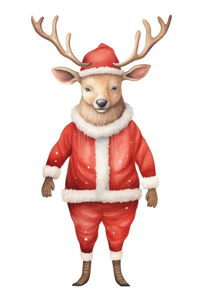 Christmas costume mammal animal. AI generated Image by rawpixel.