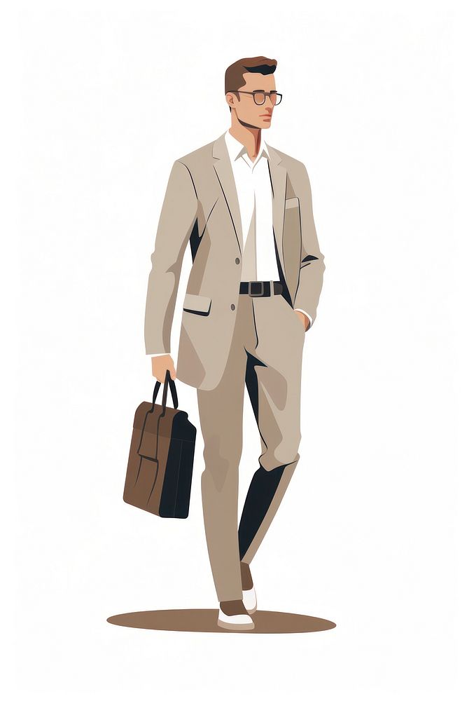 Business man briefcase blazer adult. AI generated Image by rawpixel.