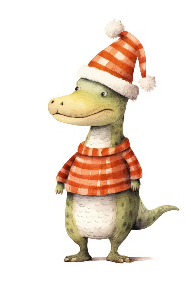 Christmas cute alligator animal cartoon toy. AI generated Image by rawpixel.