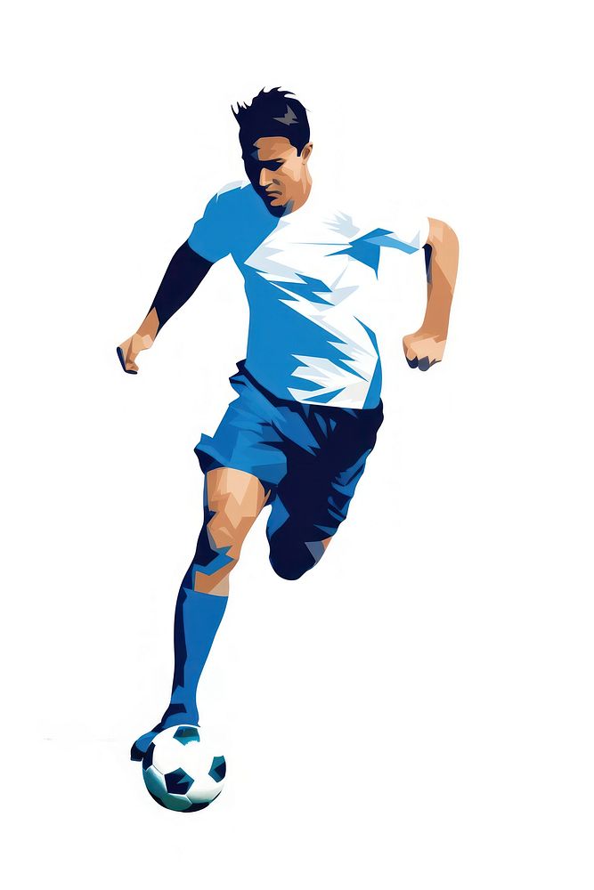 A sport player sports football kicking. AI generated Image by rawpixel.