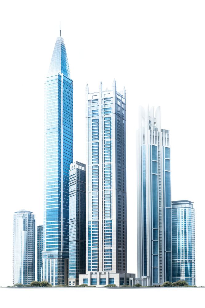 Office buildings complex architecture metropolis skyscraper. AI generated Image by rawpixel.