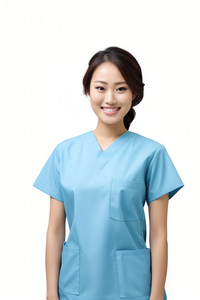 Nurse adult woman white background. AI generated Image by rawpixel.