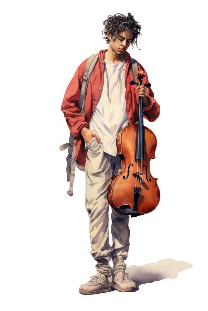 Musician violin cello adult. AI generated Image by rawpixel.