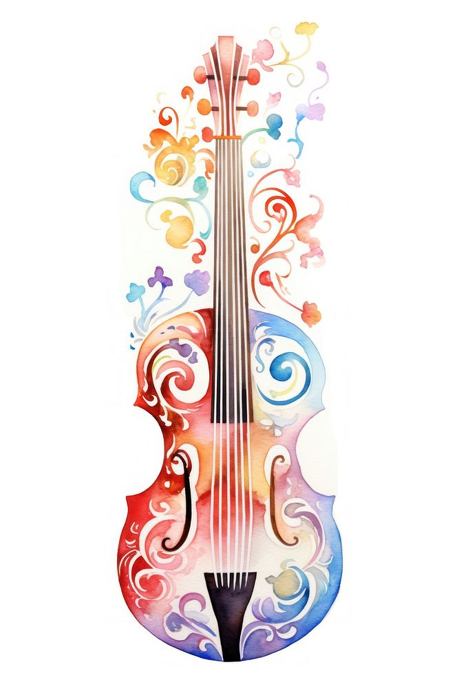 G clef violin guitar cello. AI generated Image by rawpixel.