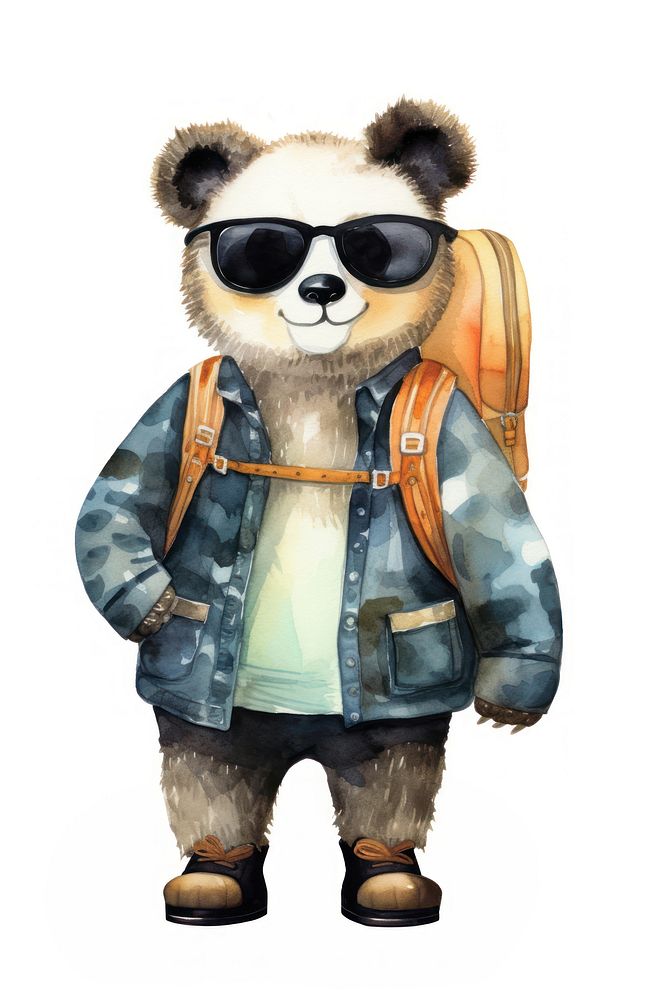 Pandacarry glasses sunglasses cartoon. AI generated Image by rawpixel.