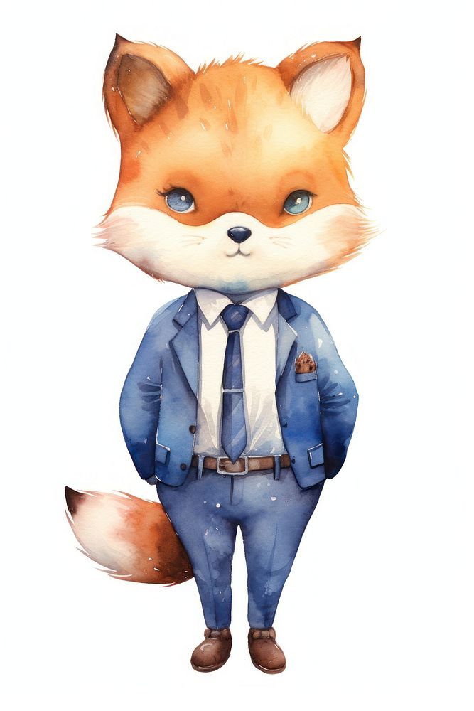 Animal baby fox representation. AI generated Image by rawpixel.