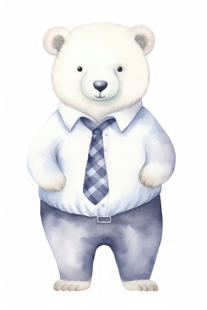 Polar bear mammal animal toy. AI generated Image by rawpixel.