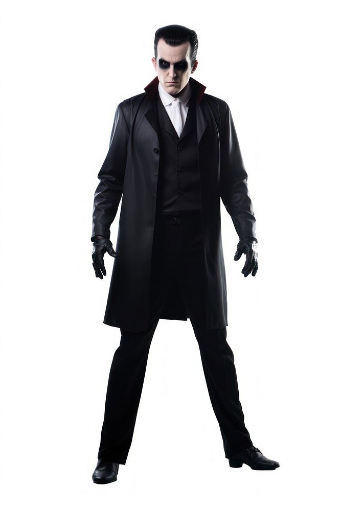 A vampire overcoat costume white background. AI generated Image by rawpixel.
