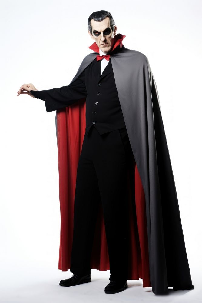A real dracula costume fashion adult. AI generated Image by rawpixel.