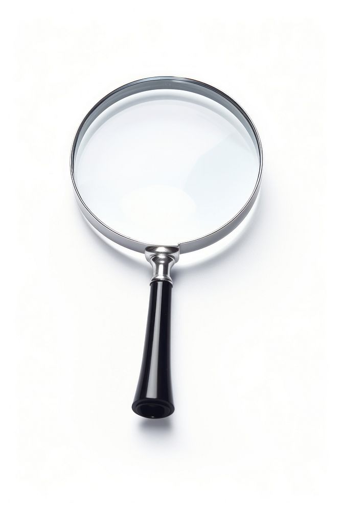 Magnifying glass white background reflection beverage. AI generated Image by rawpixel.