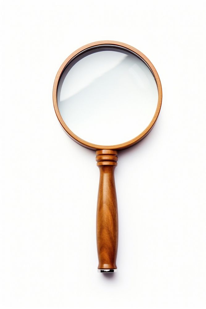 Magnifying glass white background reflection simplicity. AI generated Image by rawpixel.