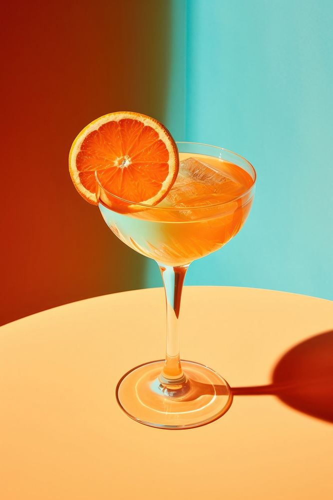Orange slice Cocktail cocktail grapefruit. AI generated Image by rawpixel.
