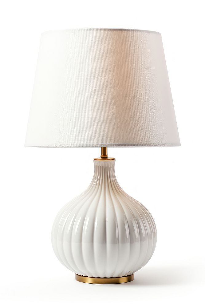 A modern table lamp lampshade white. AI generated Image by rawpixel.