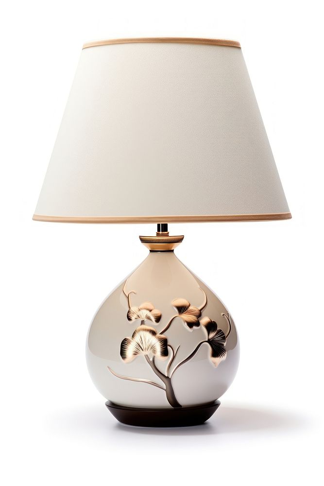 A modern table lamp lampshade white. AI generated Image by rawpixel.