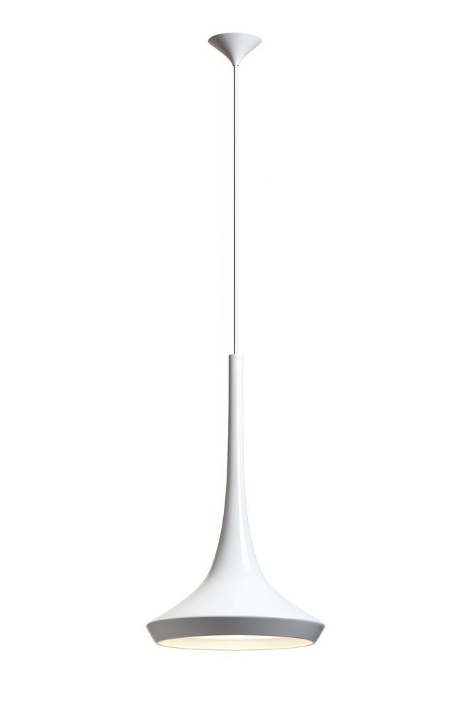 A modern long ceiling lamp lampshade crescent. AI generated Image by rawpixel.