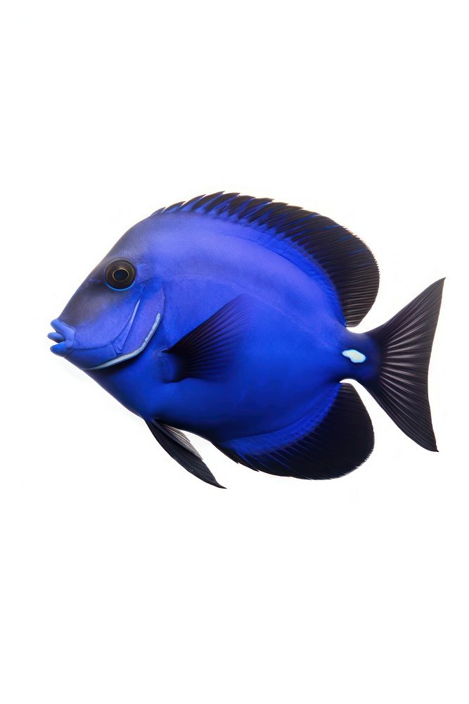 A regal blue tang animal fish sea. AI generated Image by rawpixel.