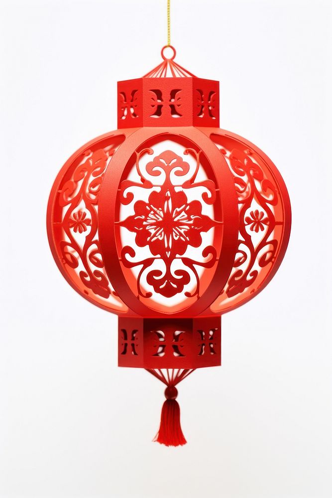 Chinese lantern lamp white background chinese lantern. AI generated Image by rawpixel.