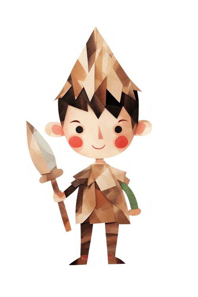 Elf toy art white background. AI generated Image by rawpixel.