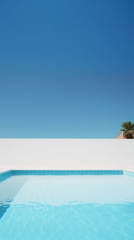 Photo of Swimming pool, summer, mininal, clean, isolated.  