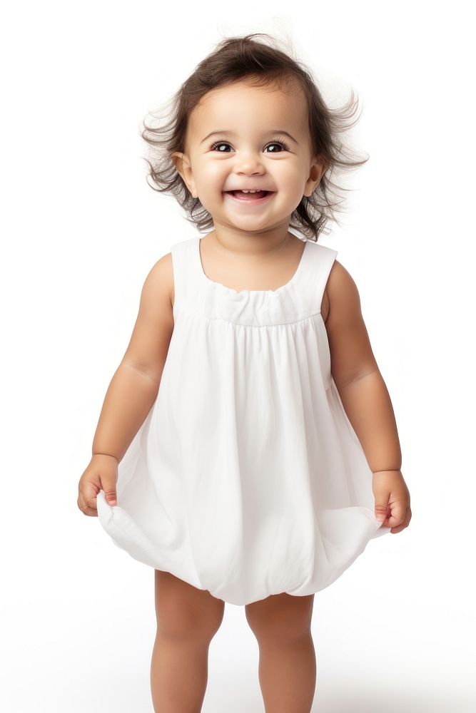 Happy baby girl dress portrait child. AI generated Image by rawpixel.