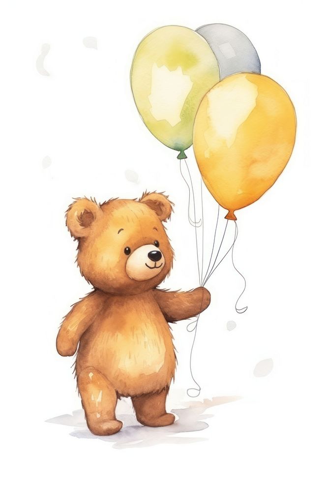 Bear balloon toy representation. AI generated Image by rawpixel.