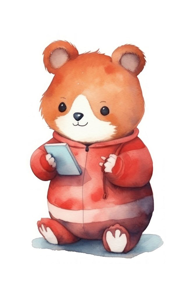 Panda cute toy red. AI generated Image by rawpixel.