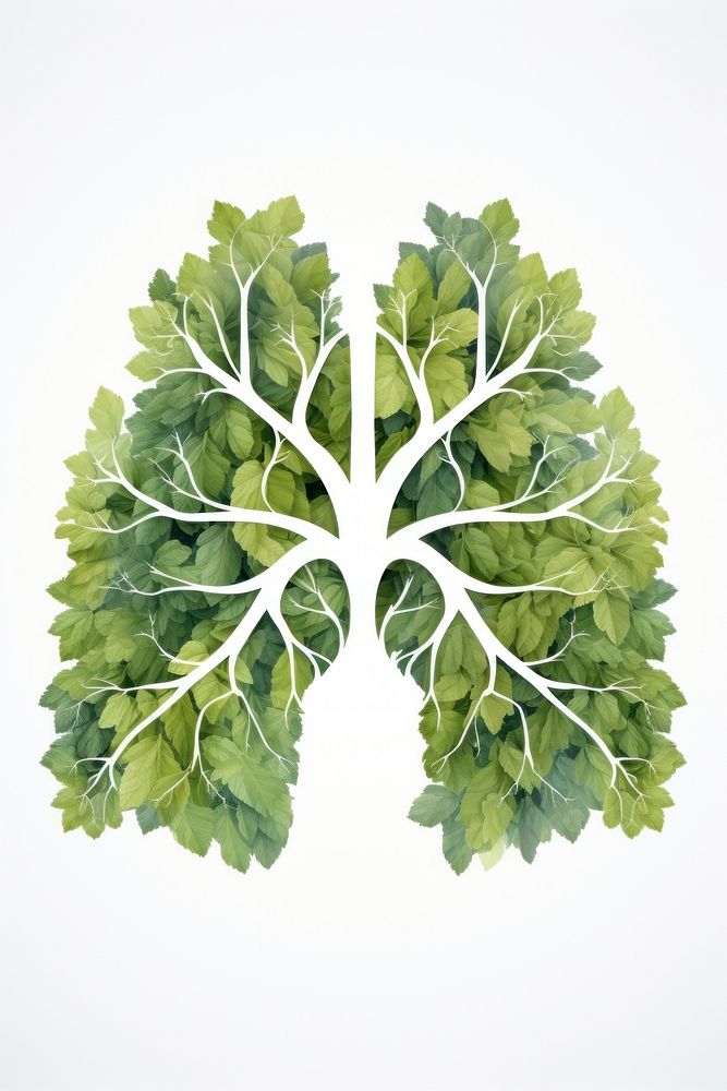 green leaves lung. AI generated image by rawpixel.