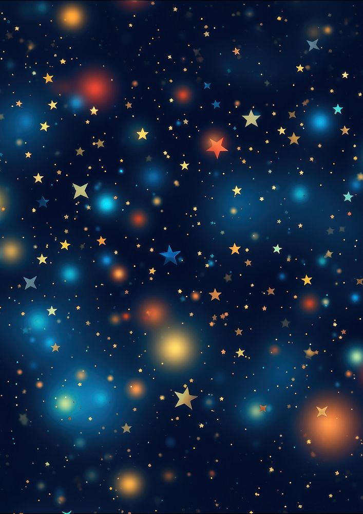 illustration of a liitle stars background color solid background.  