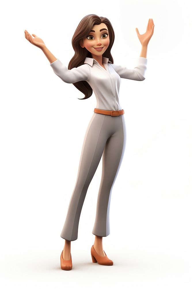 Woman figurine cartoon adult. AI generated Image by rawpixel.