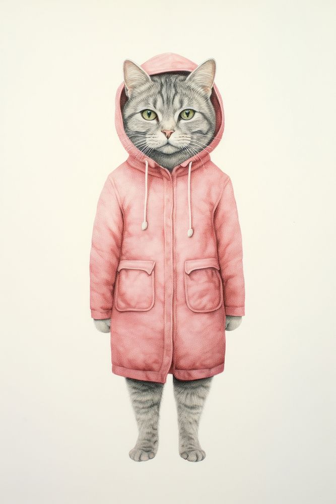 Sweatshirt mammal animal jacket. AI generated Image by rawpixel.