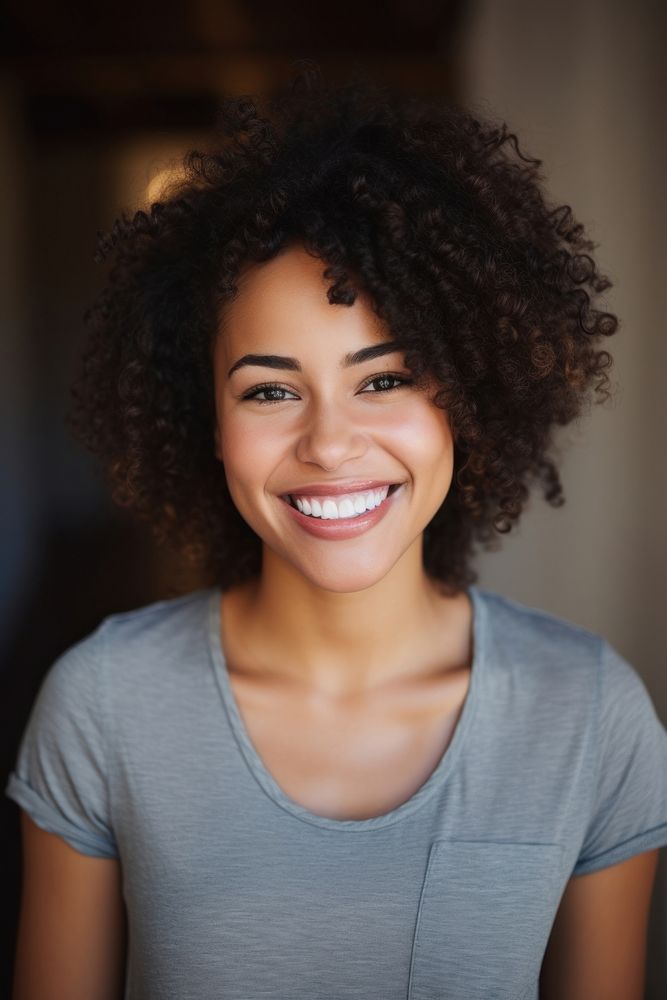 Smile portrait adult woman. 